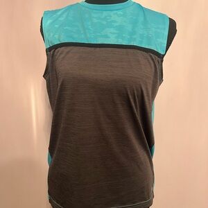 Tek Gear Boys’ Muscle Tee in Teal and Charcoal